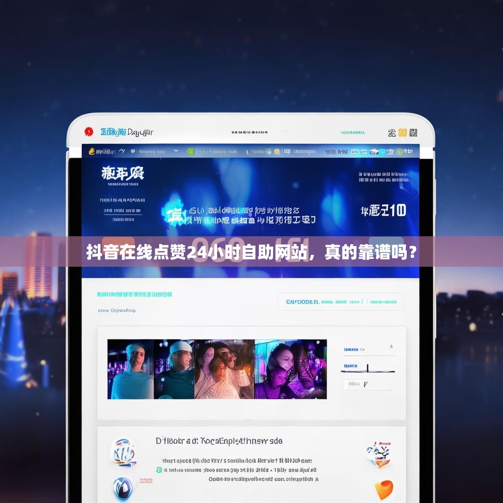 抖音在线点赞24小时自助网站，真的靠谱吗？