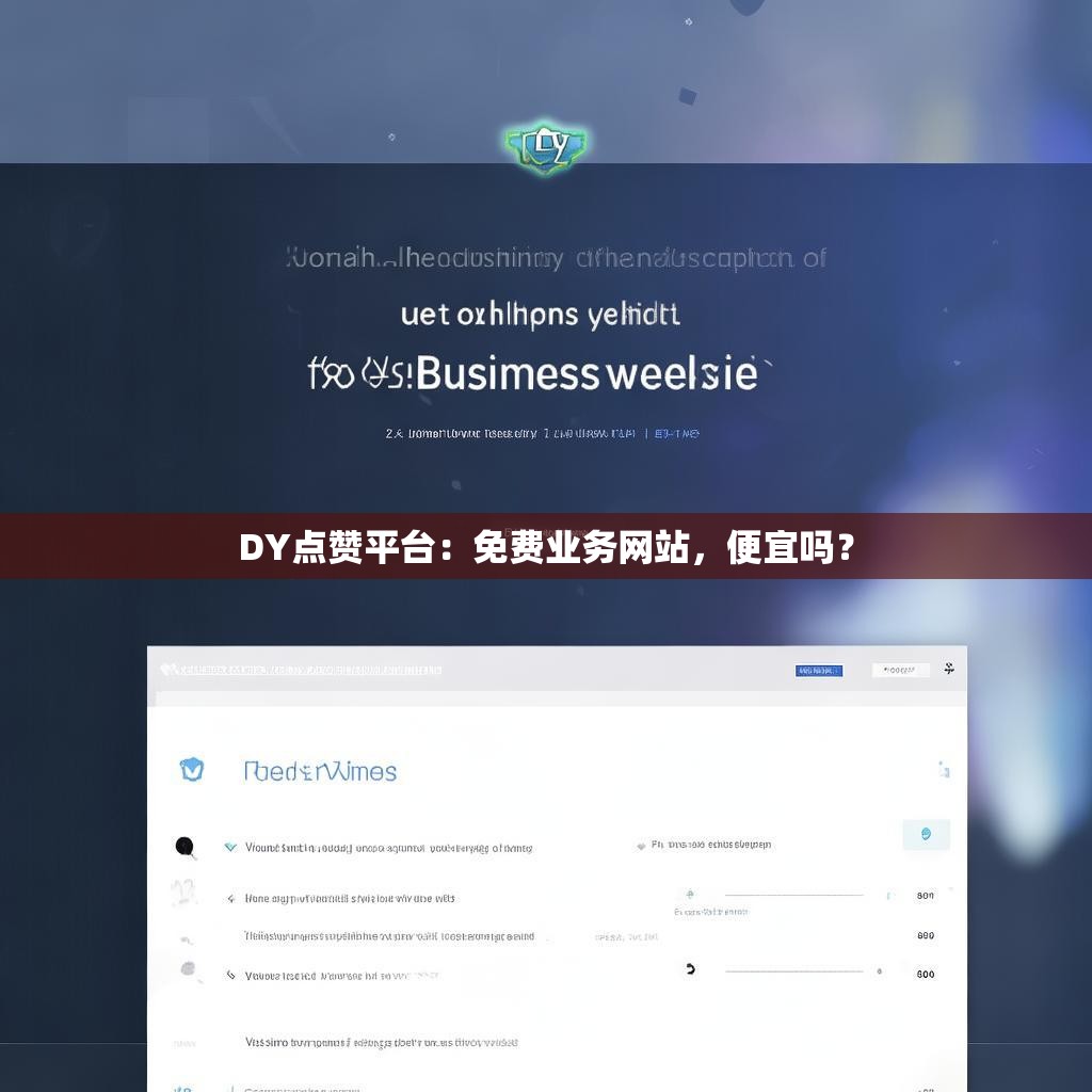 DY点赞平台：免费业务网站，便宜吗？