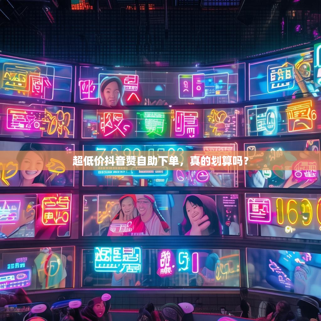 超低价抖音赞自助下单，真的划算吗？