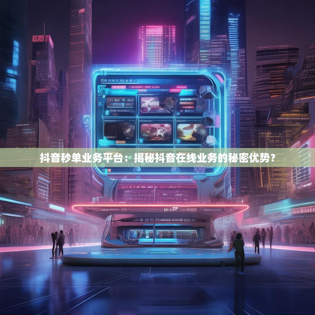 抖音秒单业务平台：揭秘抖音在线业务的秘密优势？