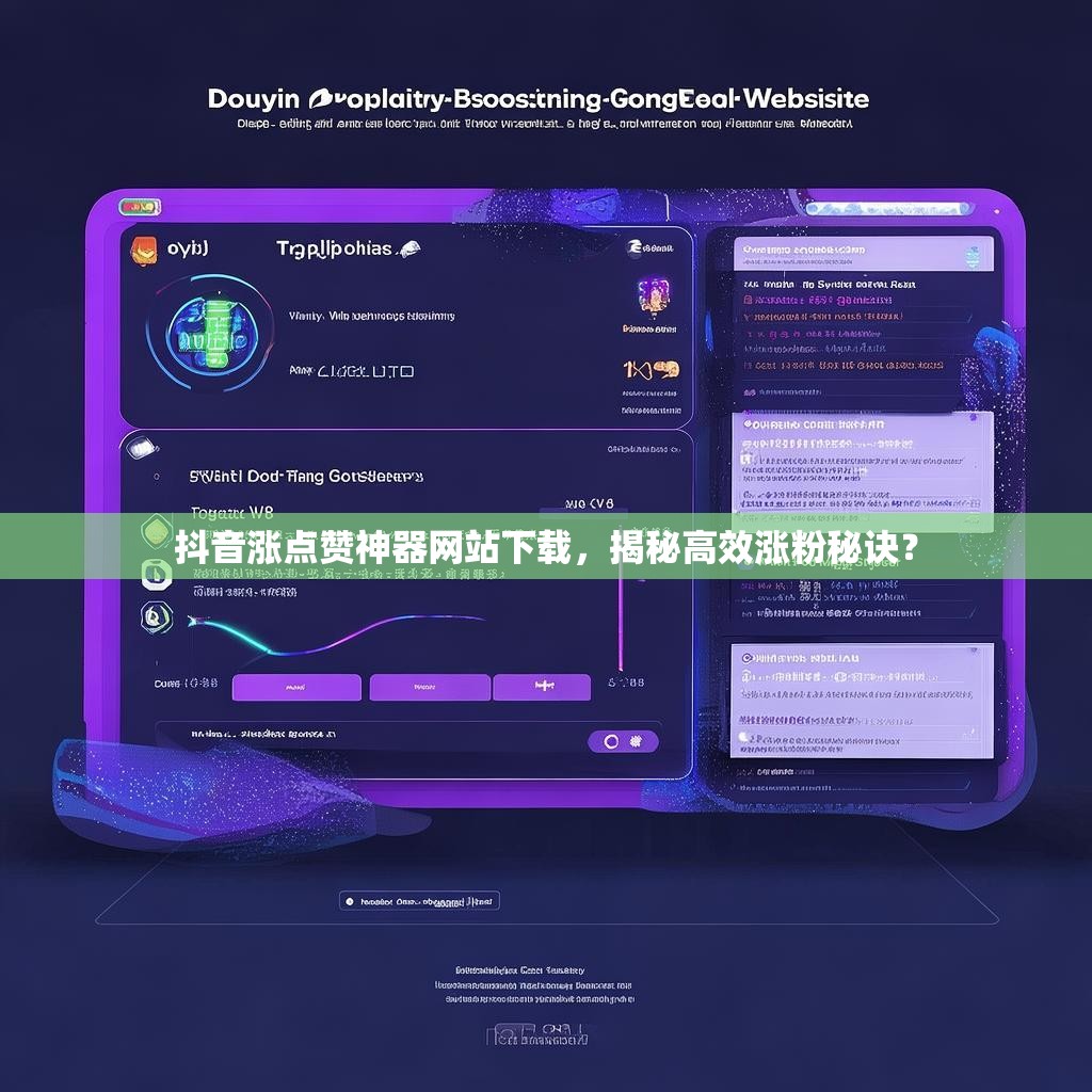 抖音涨点赞神器网站下载，揭秘高效涨粉秘诀？