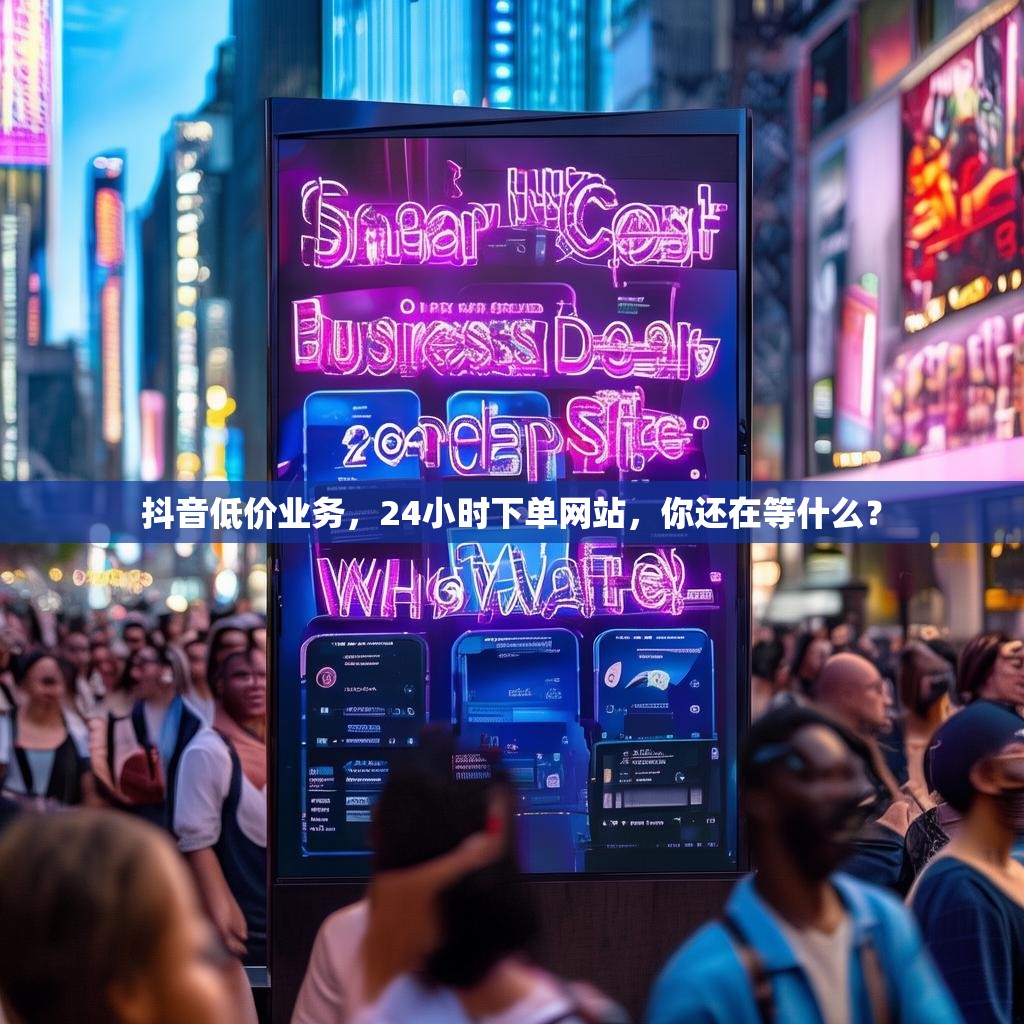 抖音低价业务，24小时下单网站，你还在等什么？
