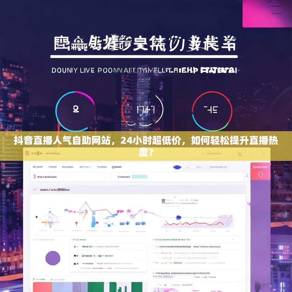 抖音直播人气自助网站，24小时超低价，如何轻松提升直播热度？