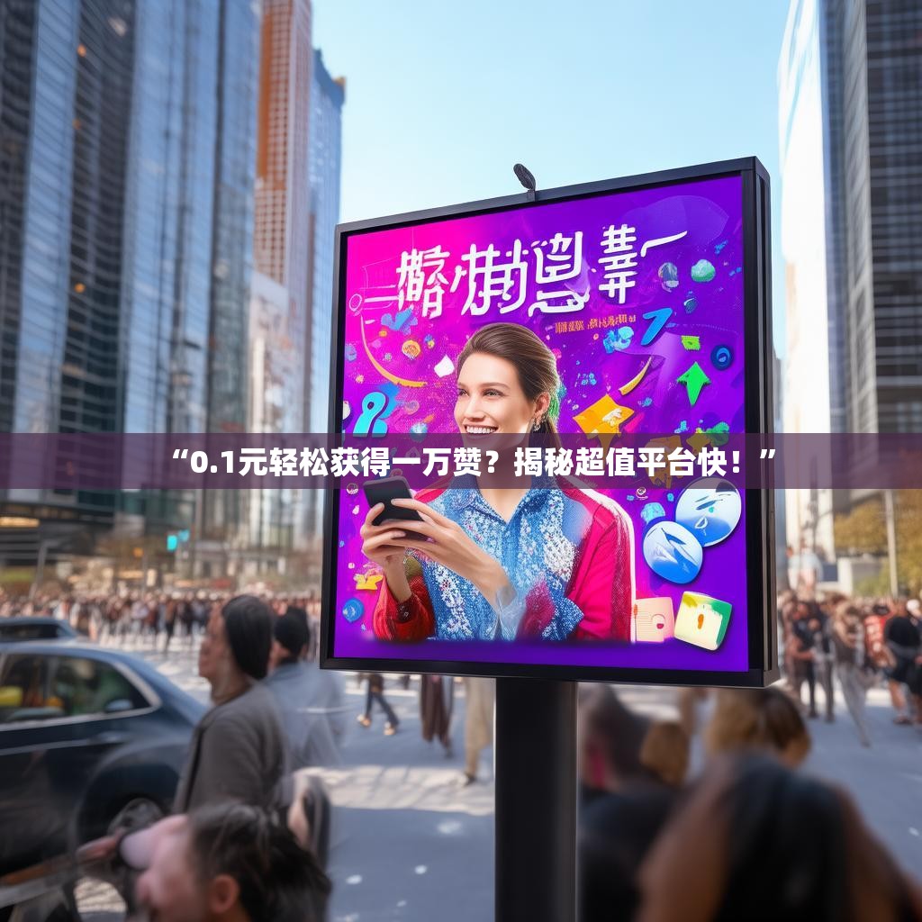 “0.1元轻松获得一万赞？揭秘超值平台快！”