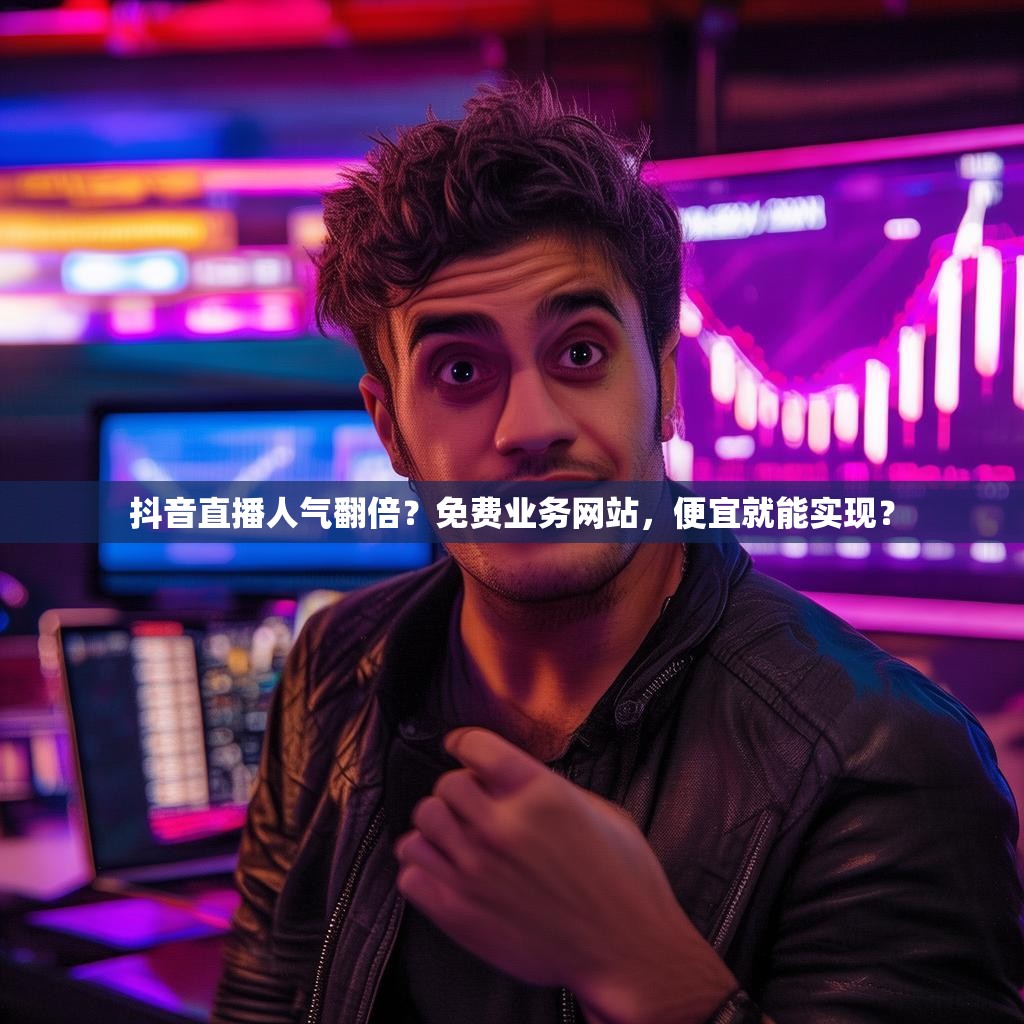 抖音直播人气翻倍？免费业务网站，便宜就能实现？