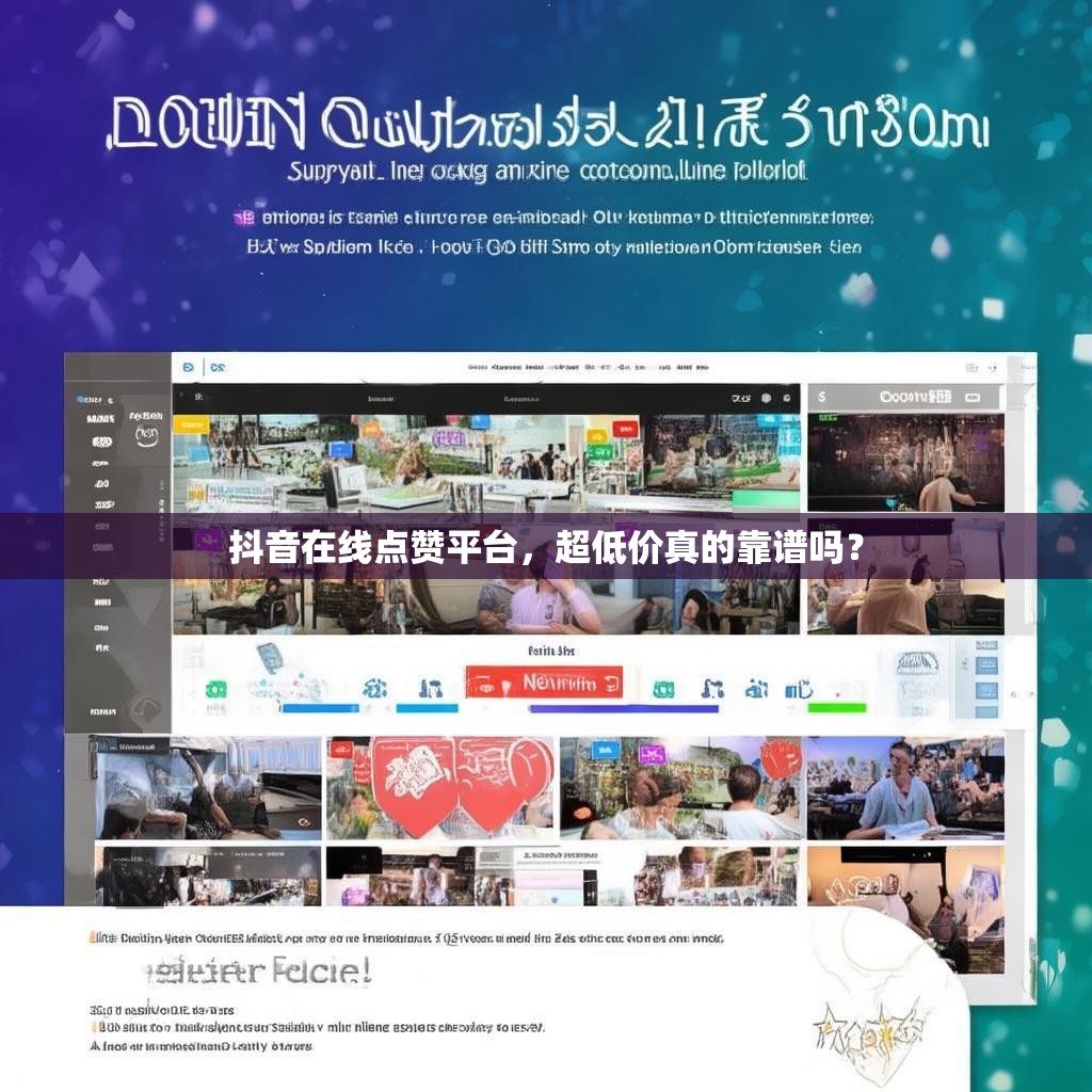 抖音在线点赞平台，超低价真的靠谱吗？