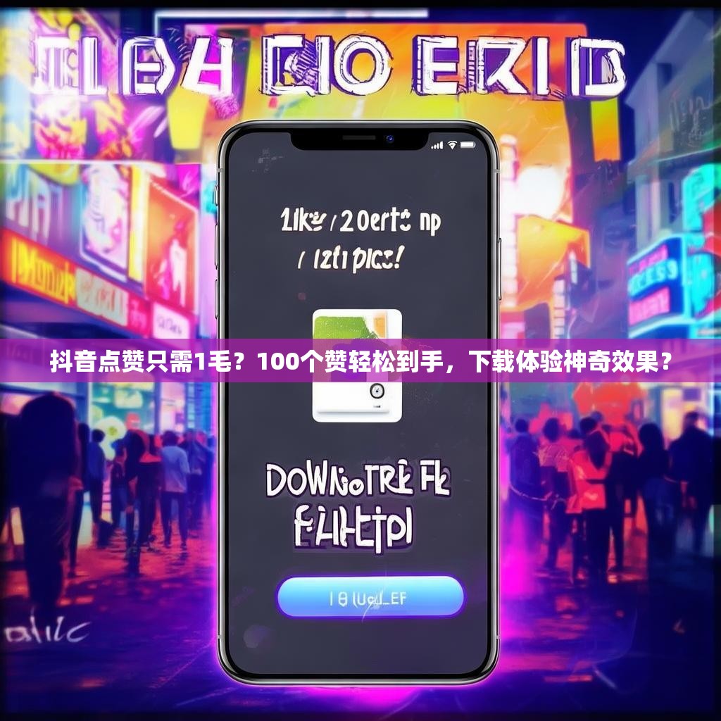 抖音点赞只需1毛？100个赞轻松到手，下载体验神奇效果？