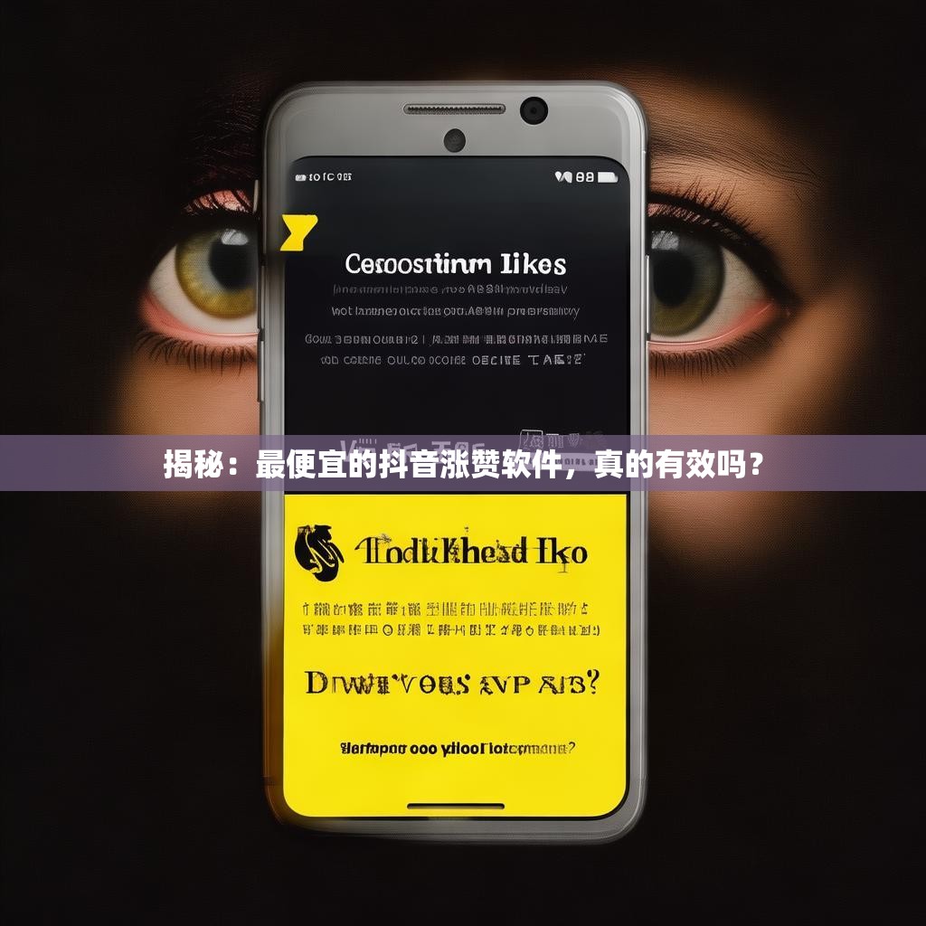 揭秘：最便宜的抖音涨赞软件，真的有效吗？