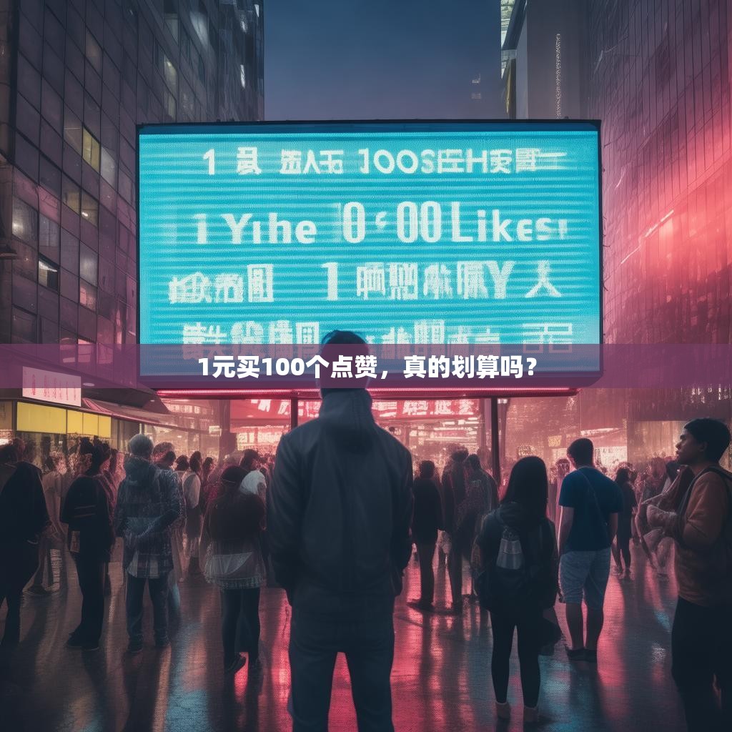 1元买100个点赞，真的划算吗？