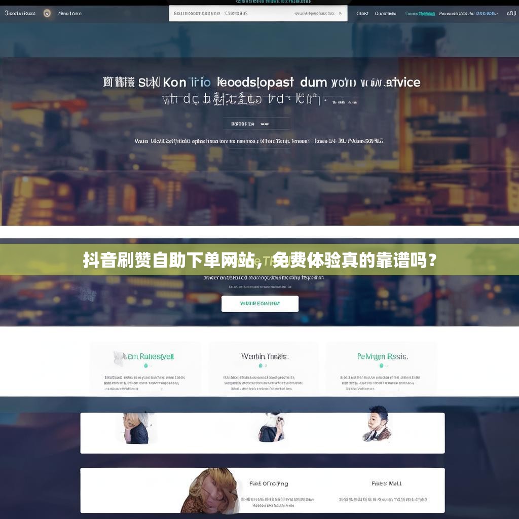 抖音刷赞自助下单网站，免费体验真的靠谱吗？
