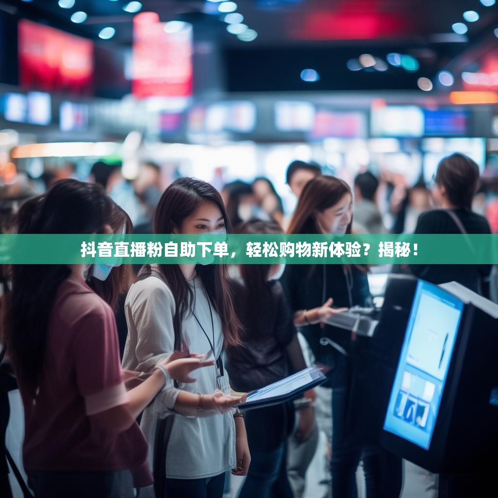 抖音直播粉自助下单，轻松购物新体验？揭秘！