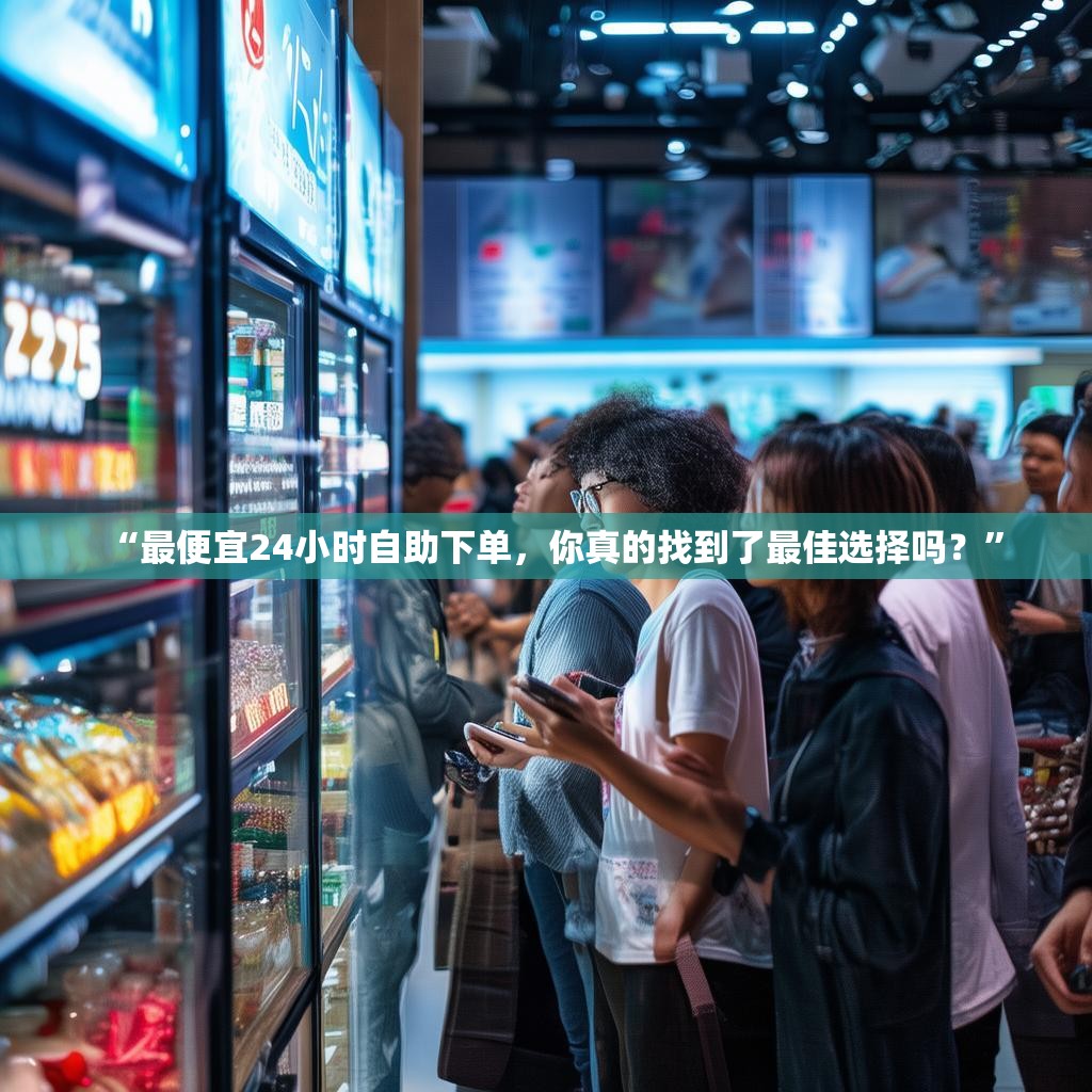 “最便宜24小时自助下单，你真的找到了最佳选择吗？”