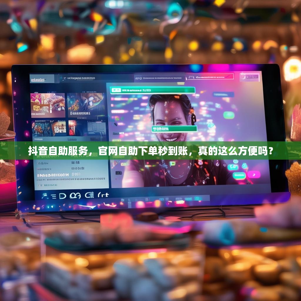 抖音自助服务，官网自助下单秒到账，真的这么方便吗？