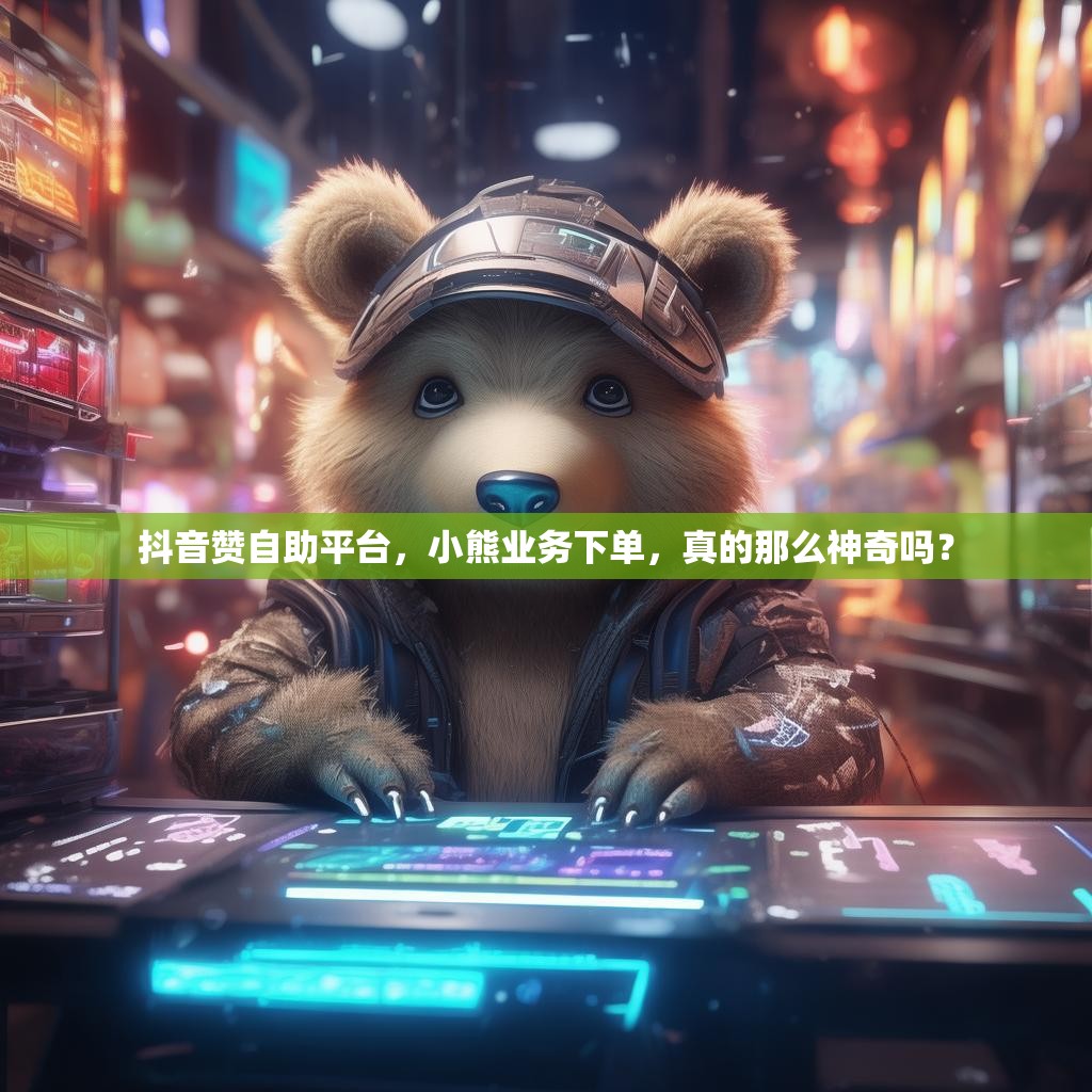 抖音赞自助平台，小熊业务下单，真的那么神奇吗？