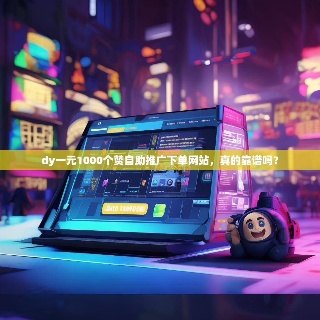 dy一元1000个赞自助推广下单网站，真的靠谱吗？