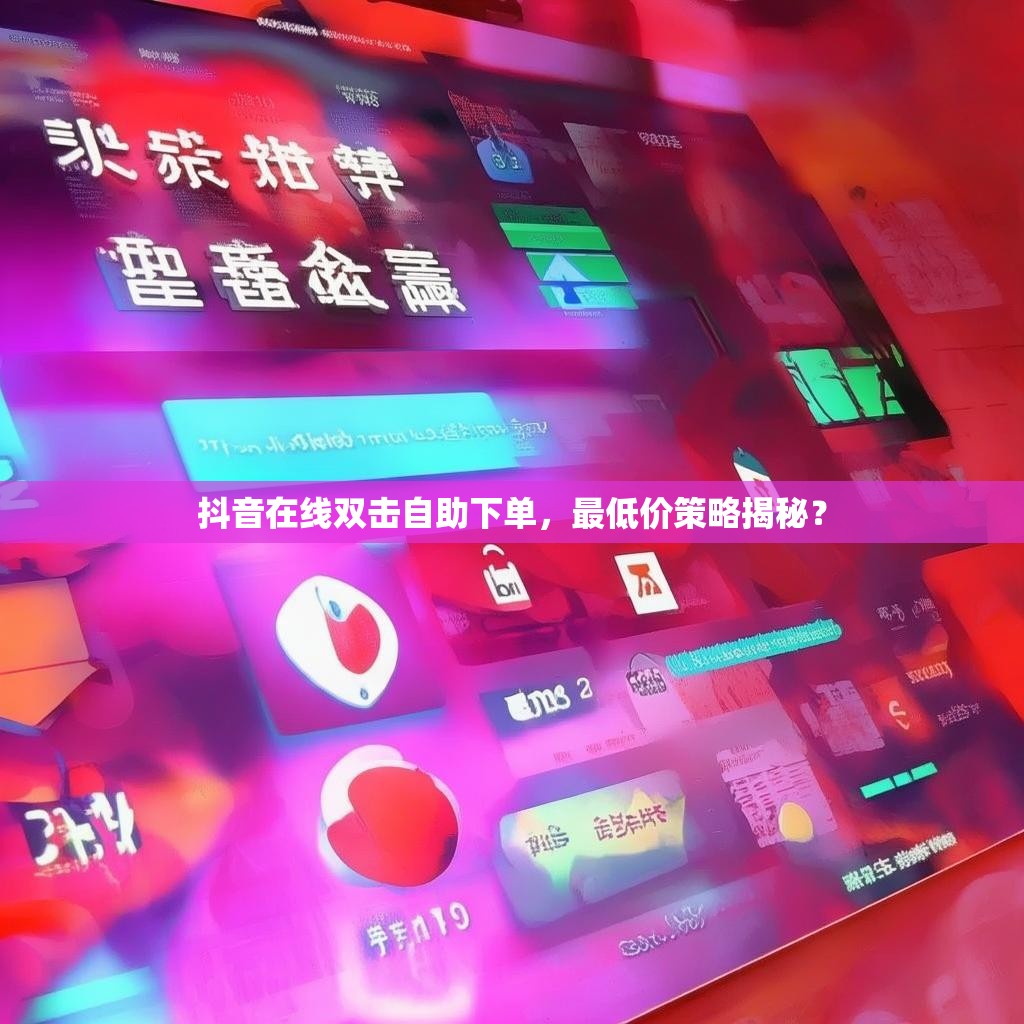 抖音在线双击自助下单，最低价策略揭秘？