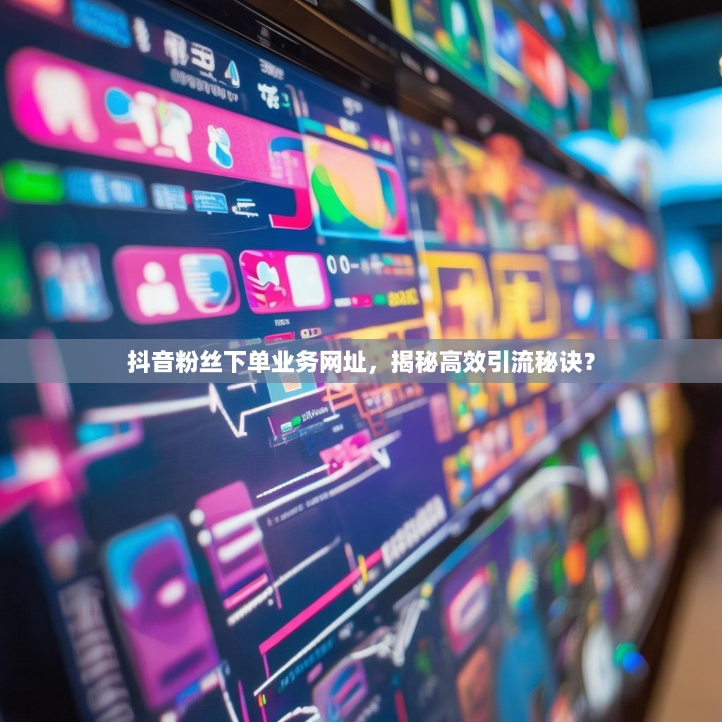 抖音粉丝下单业务网址，揭秘高效引流秘诀？