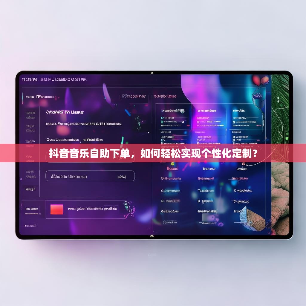 抖音音乐自助下单，如何轻松实现个性化定制？