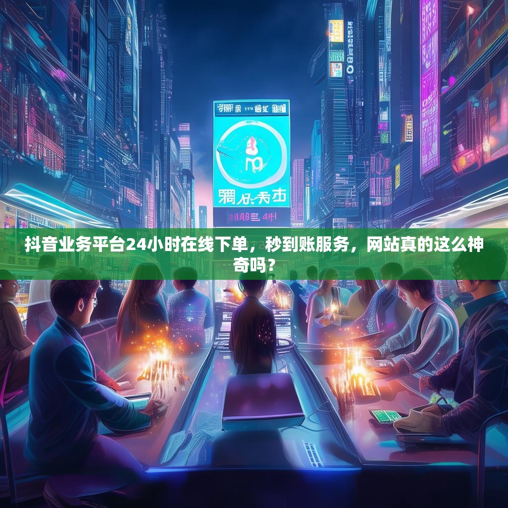 抖音业务平台24小时在线下单，秒到账服务，网站真的这么神奇吗？