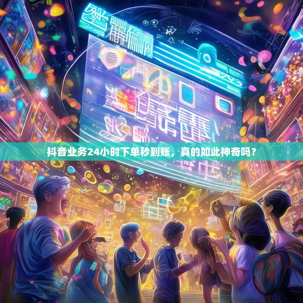 抖音业务24小时下单秒到账，真的如此神奇吗？