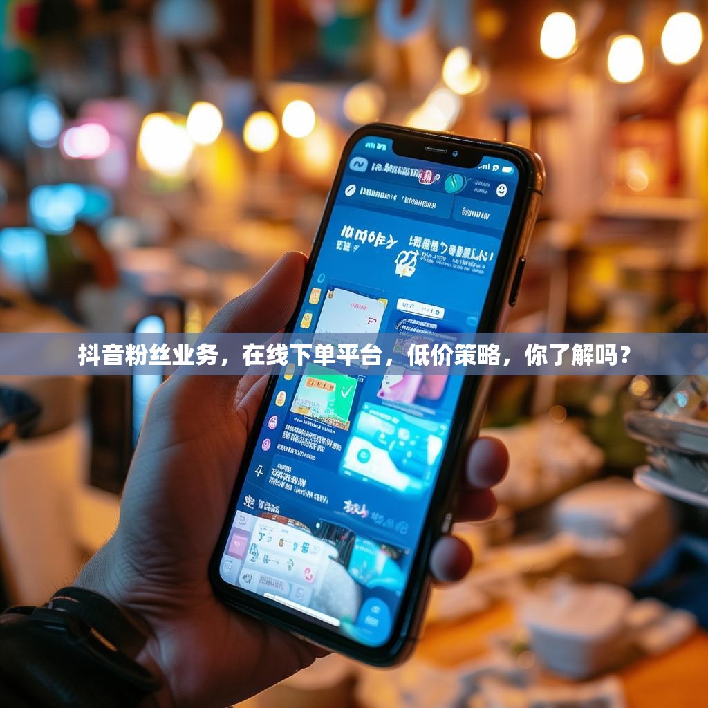 抖音粉丝业务，在线下单平台，低价策略，你了解吗？