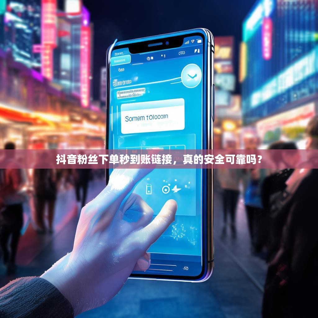 抖音粉丝下单秒到账链接，真的安全可靠吗？