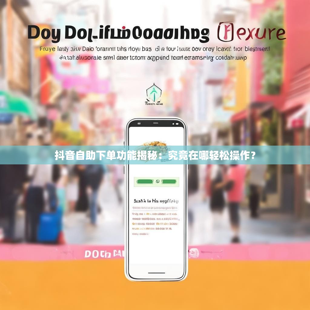 抖音自助下单功能揭秘：究竟在哪轻松操作？