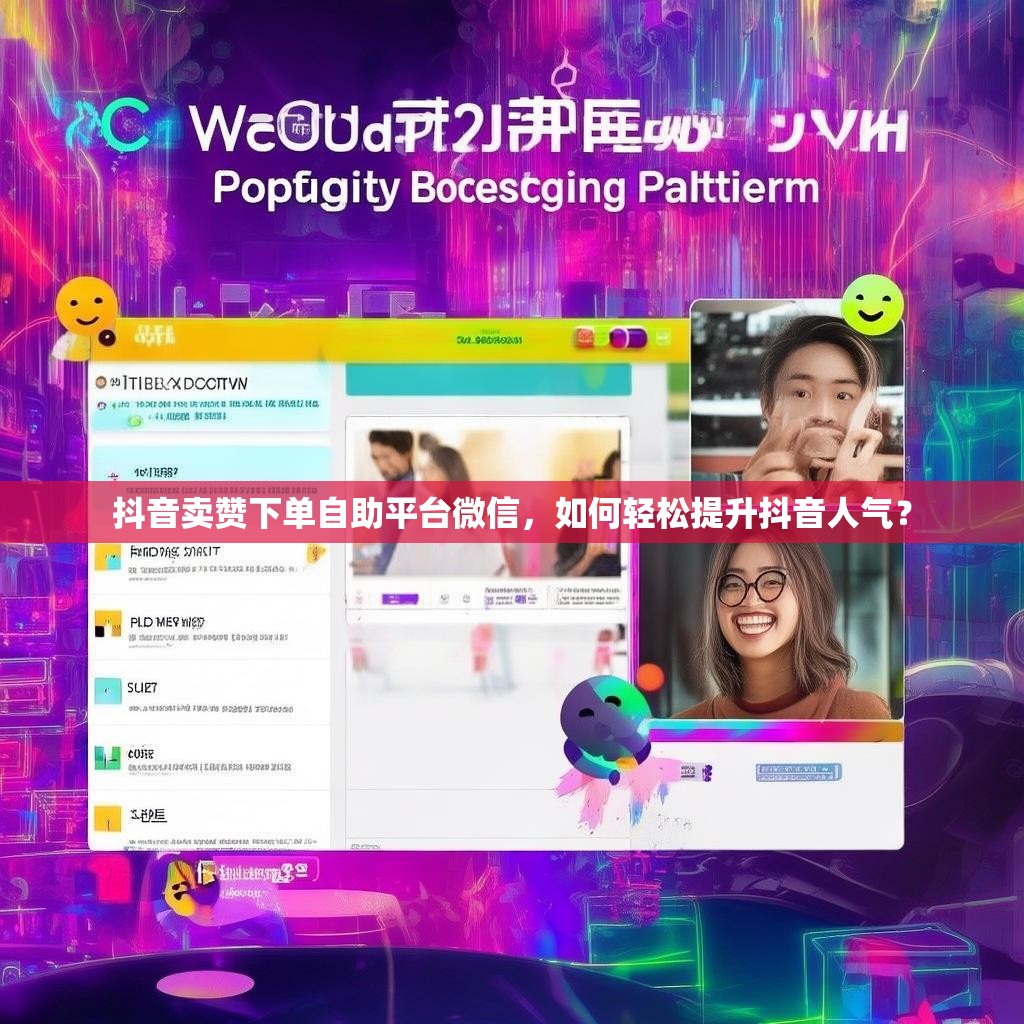 抖音卖赞下单自助平台微信，如何轻松提升抖音人气？