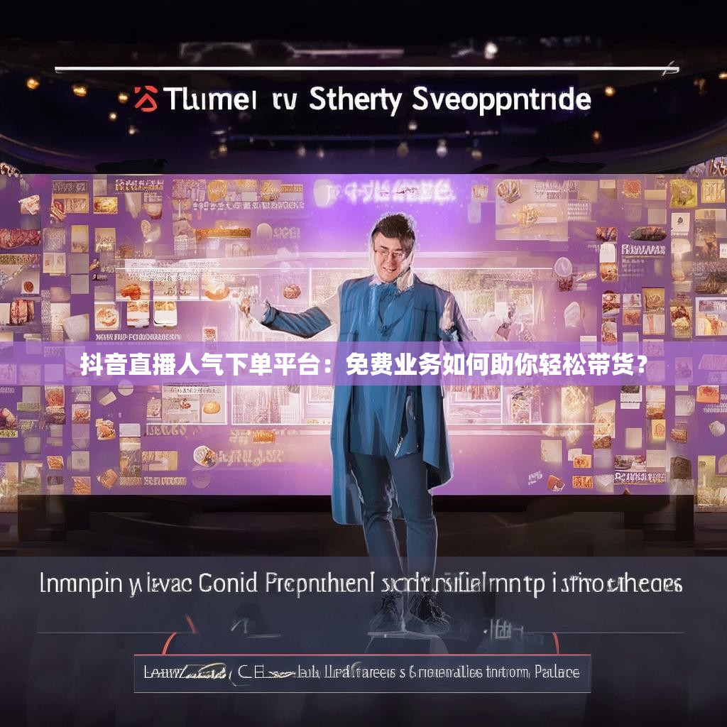 抖音直播人气下单平台：免费业务如何助你轻松带货？