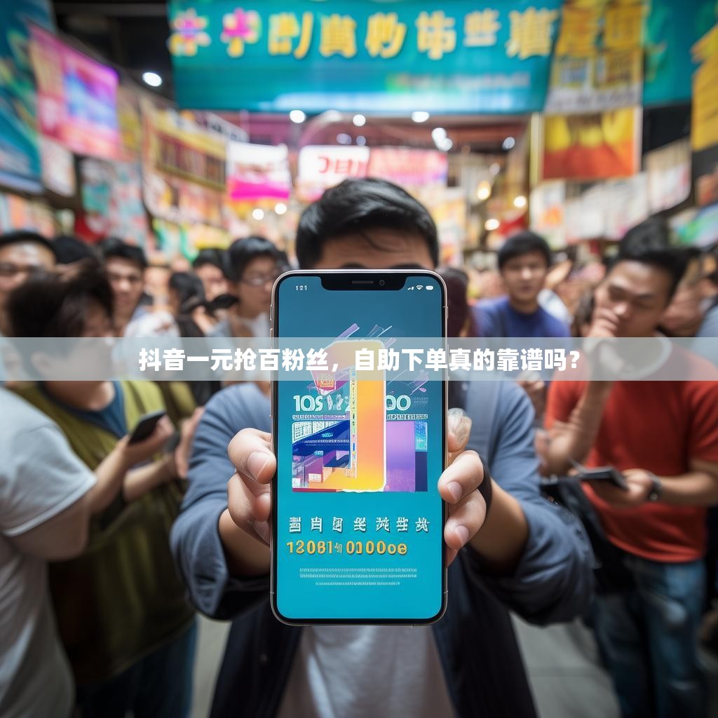 抖音一元抢百粉丝，自助下单真的靠谱吗？