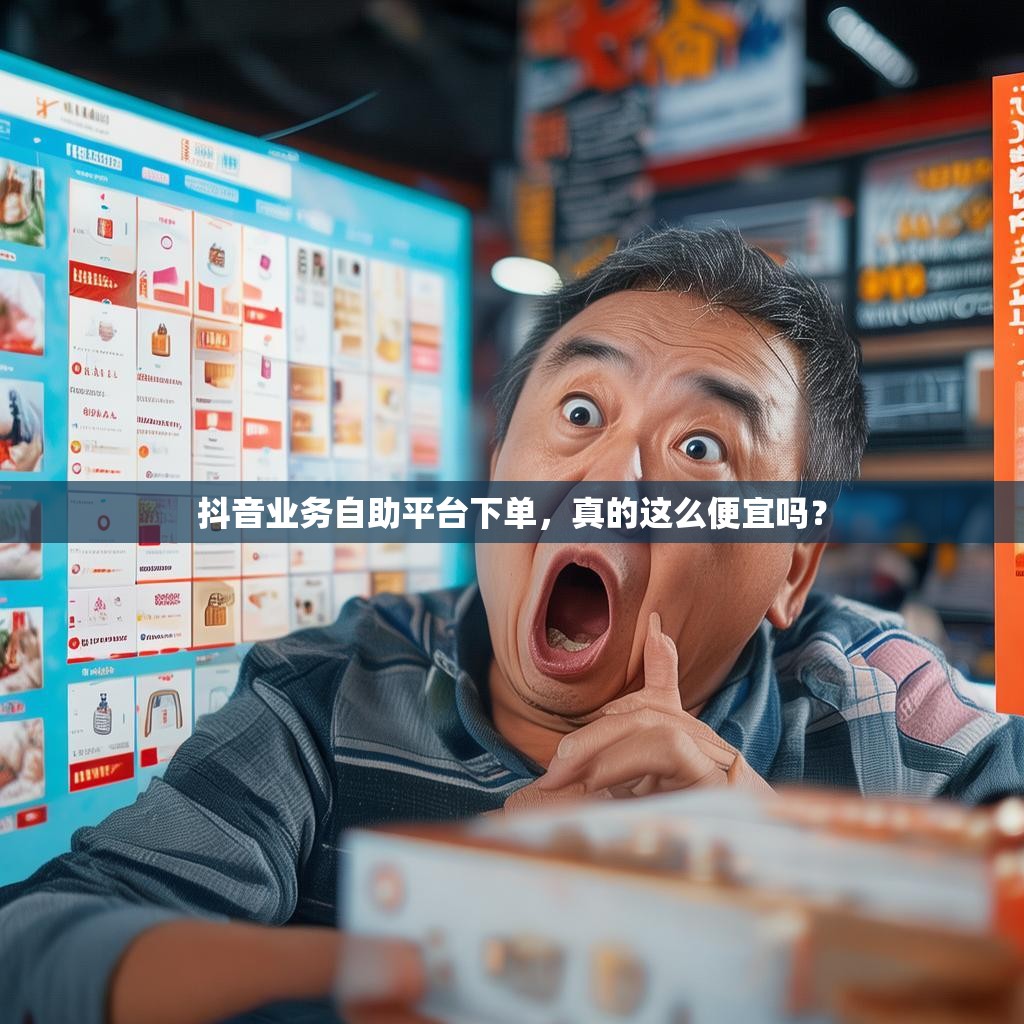抖音业务自助平台下单，真的这么便宜吗？