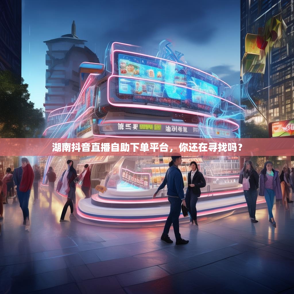 湖南抖音直播自助下单平台，你还在寻找吗？