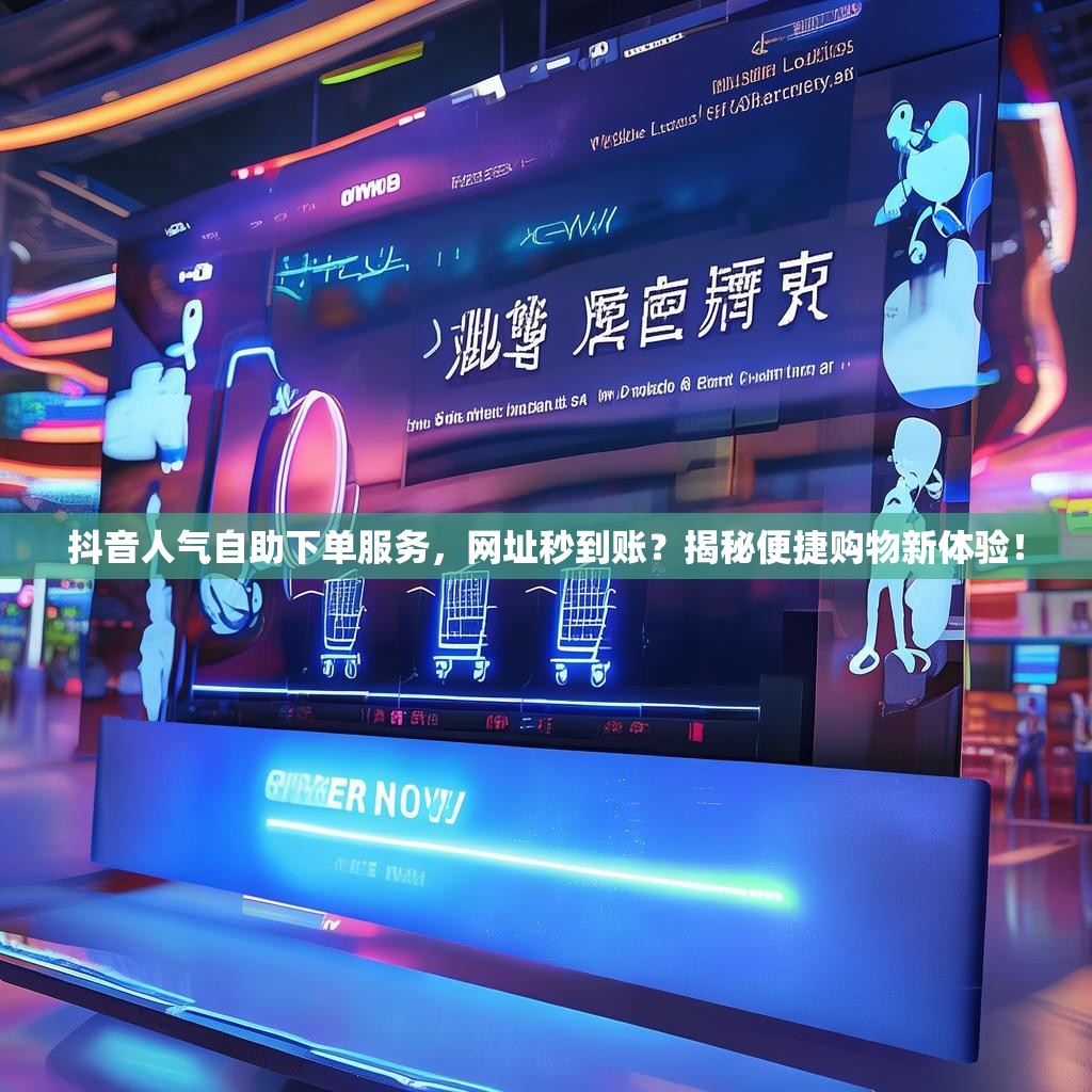抖音人气自助下单服务，网址秒到账？揭秘便捷购物新体验！