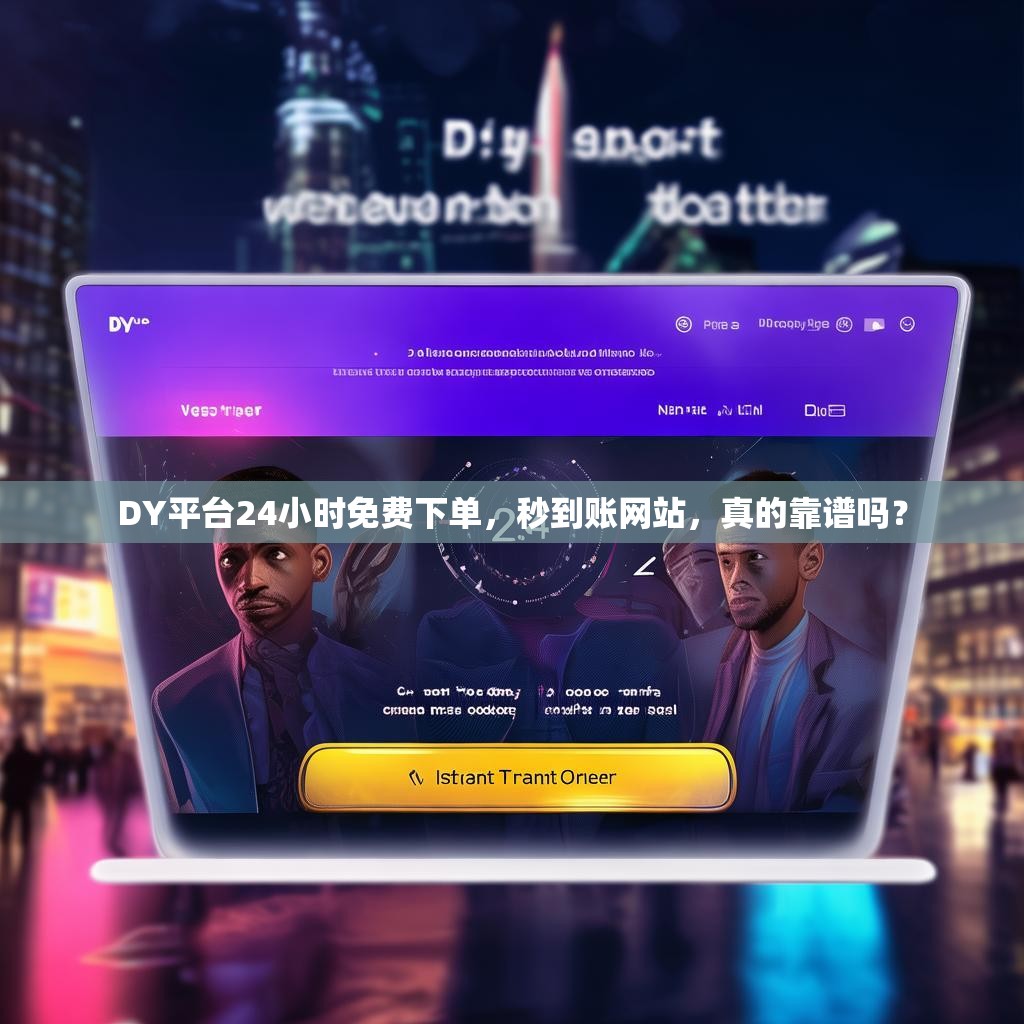 DY平台24小时免费下单，秒到账网站，真的靠谱吗？
