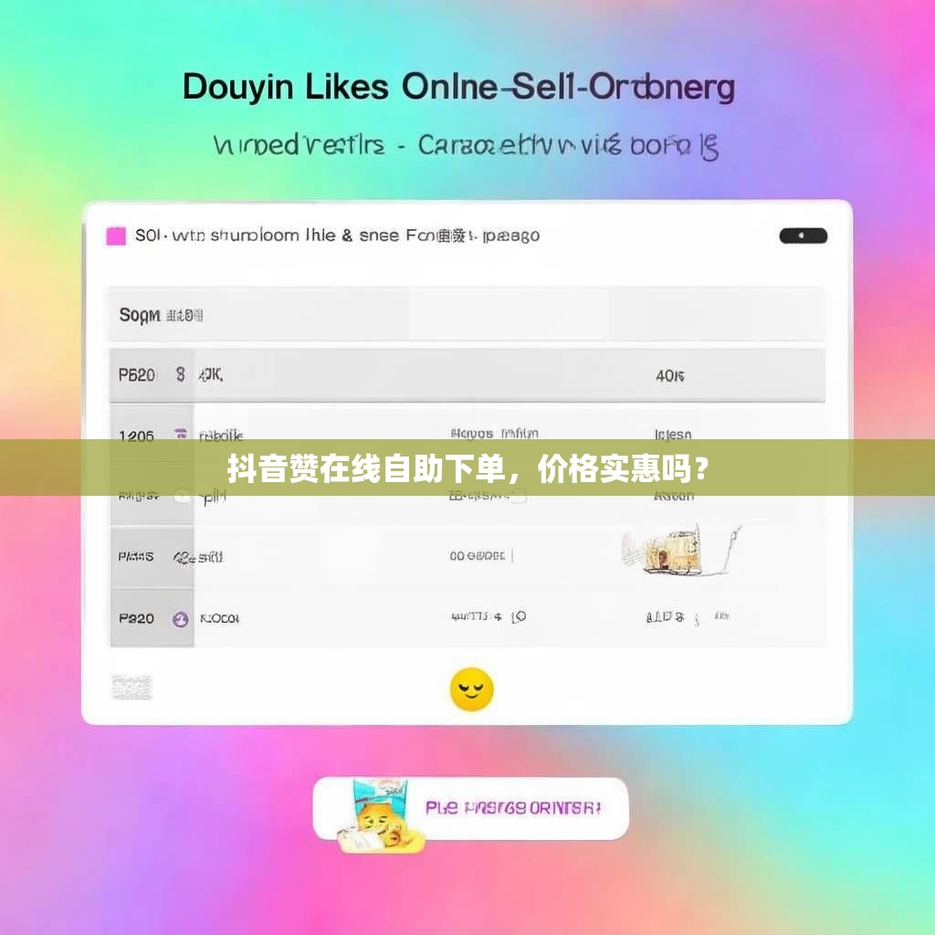 抖音赞在线自助下单，价格实惠吗？