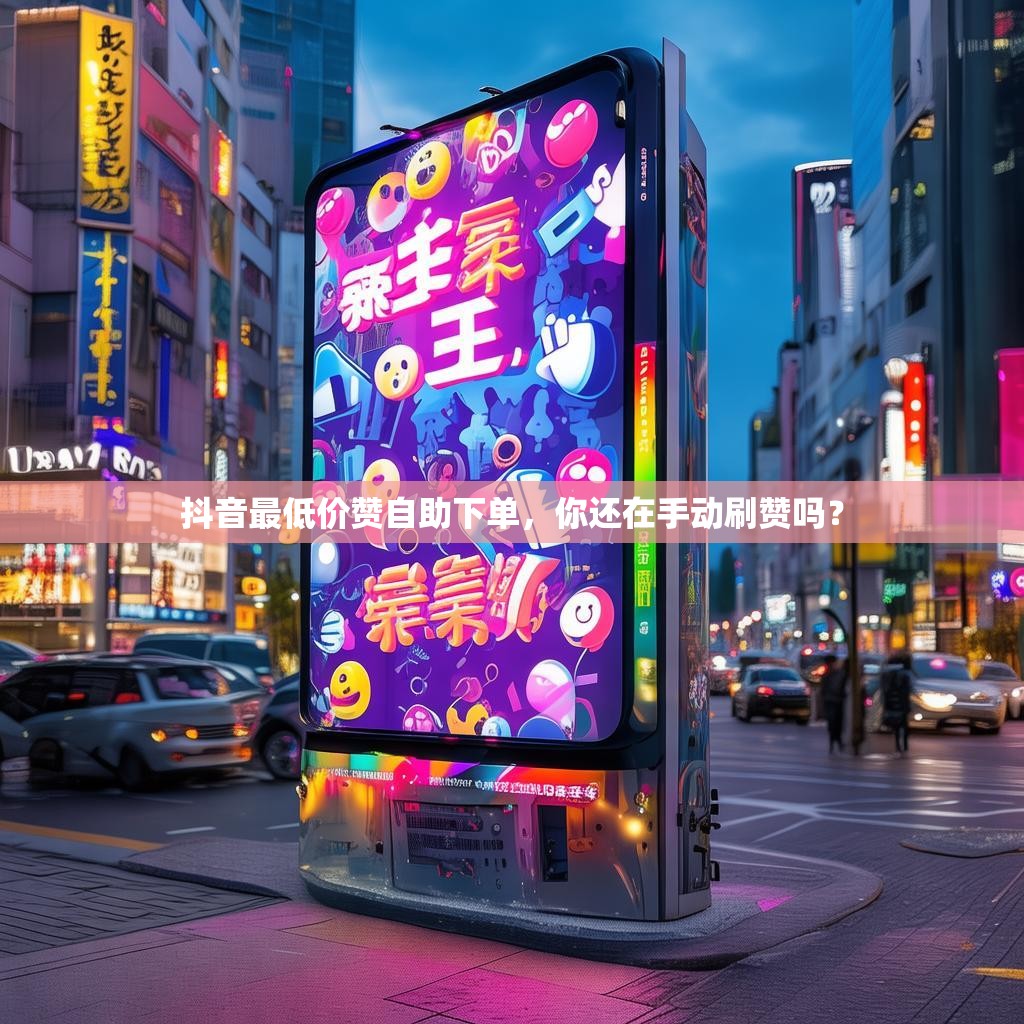 抖音最低价赞自助下单，你还在手动刷赞吗？