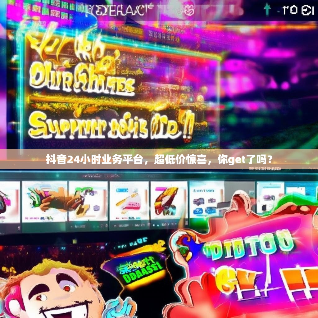 抖音24小时业务平台，超低价惊喜，你get了吗？