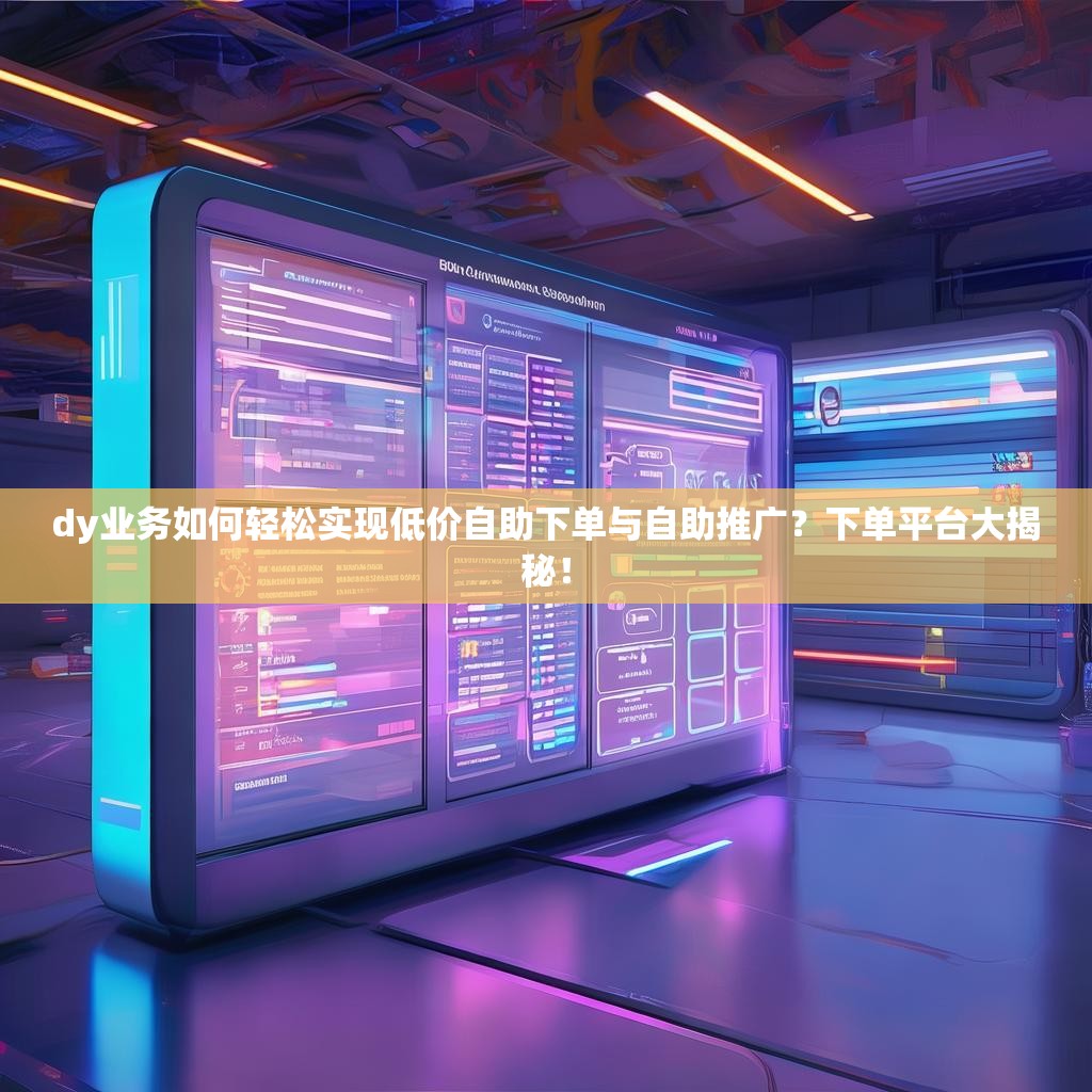 dy业务如何轻松实现低价自助下单与自助推广？下单平台大揭秘！