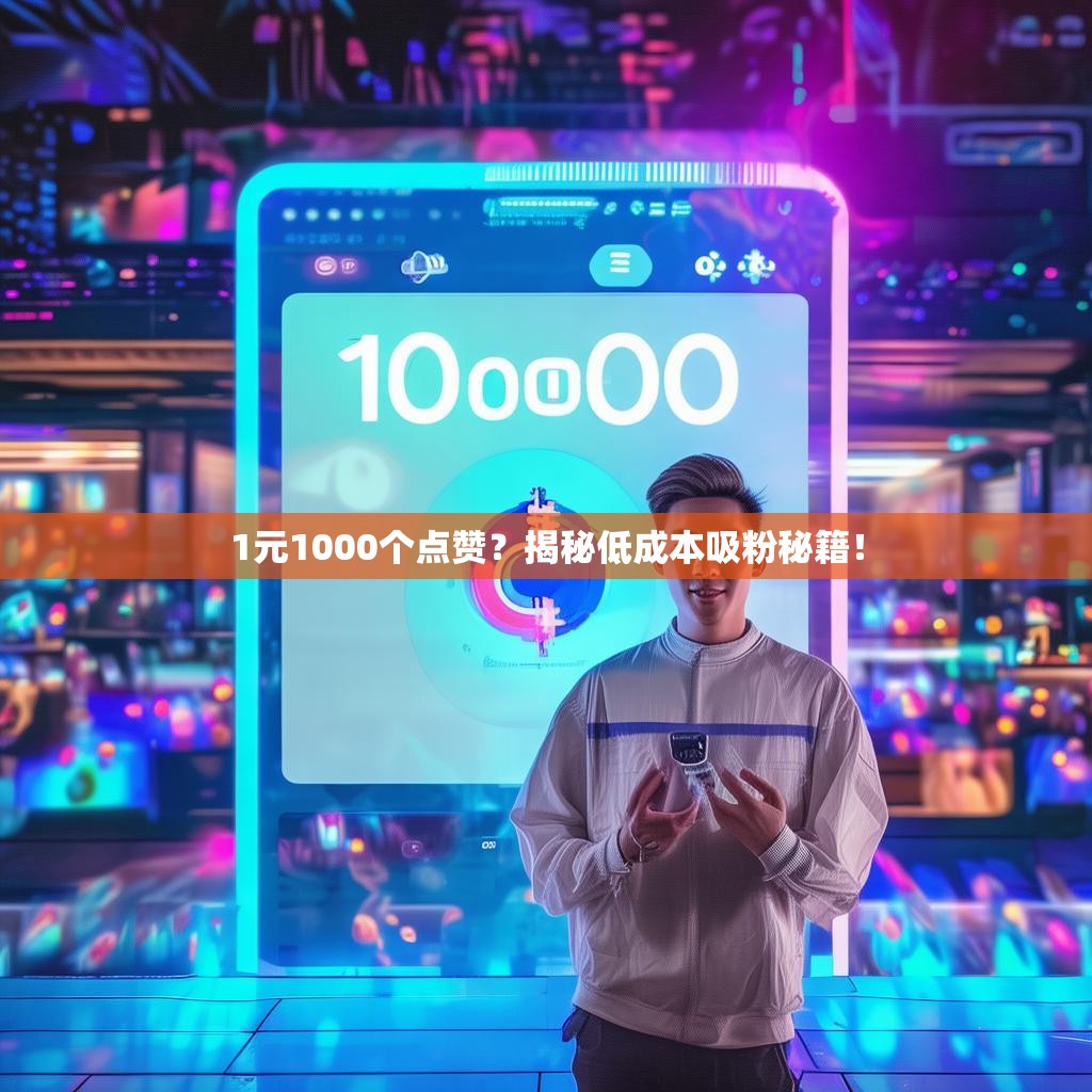 1元1000个点赞？揭秘低成本吸粉秘籍！