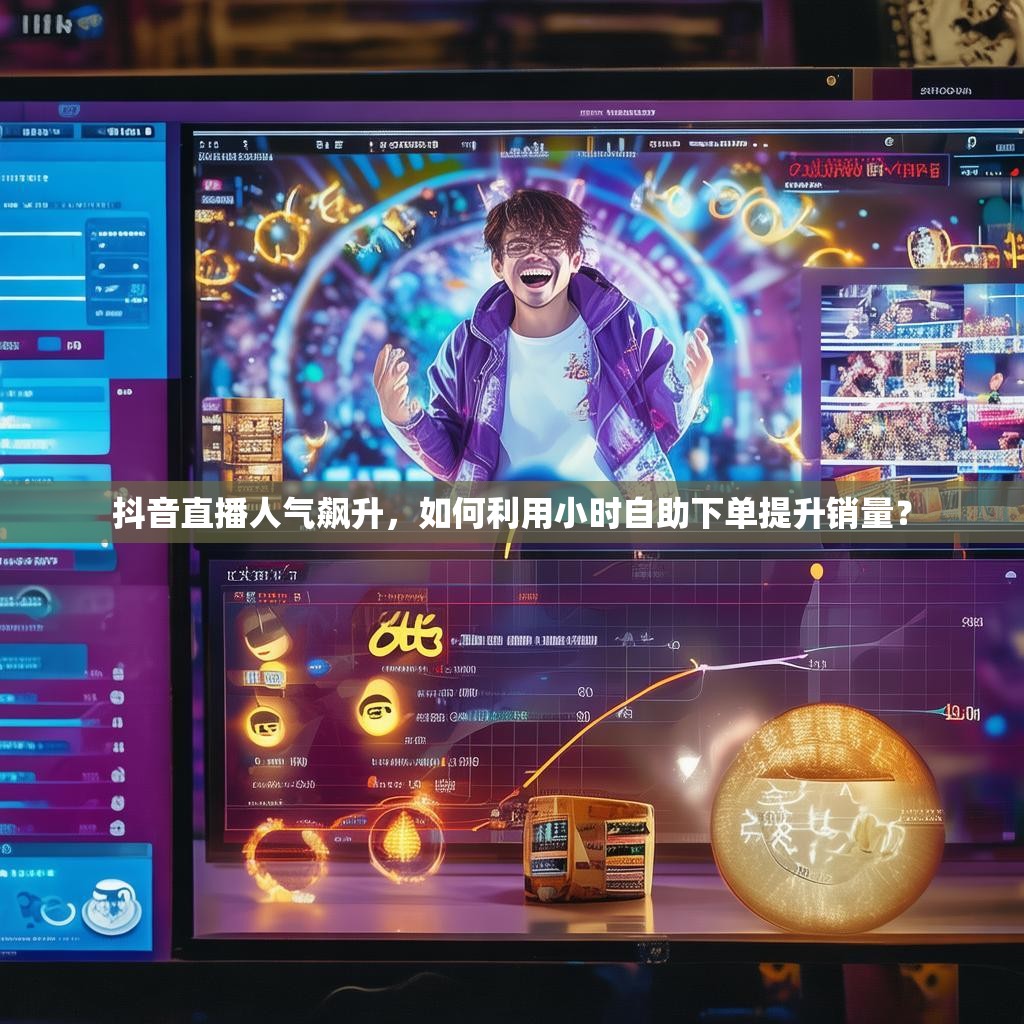 抖音直播人气飙升，如何利用小时自助下单提升销量？