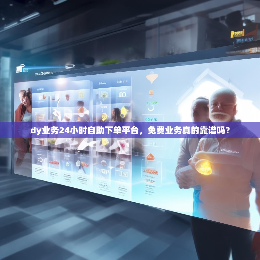 dy业务24小时自助下单平台，免费业务真的靠谱吗？