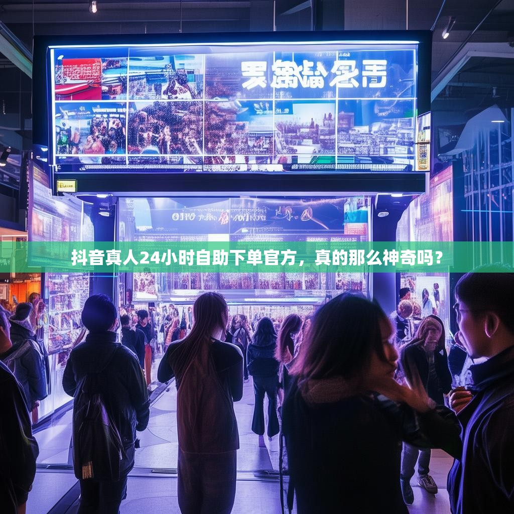 抖音真人24小时自助下单官方，真的那么神奇吗？