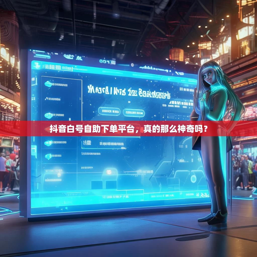 抖音白号自助下单平台，真的那么神奇吗？