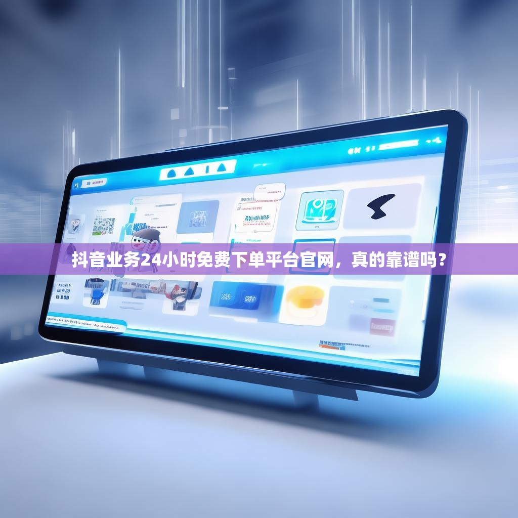 抖音业务24小时免费下单平台官网，真的靠谱吗？
