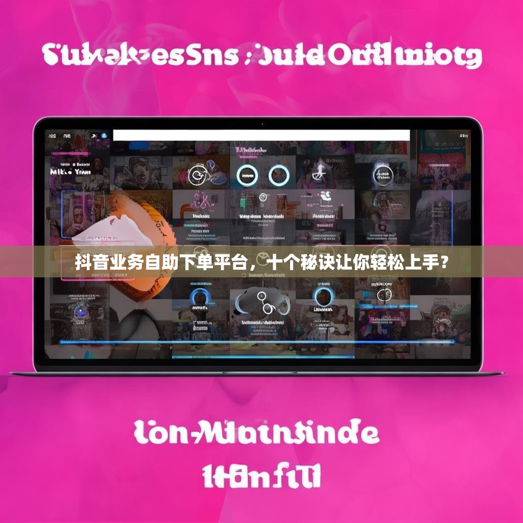 抖音业务自助下单平台，十个秘诀让你轻松上手？