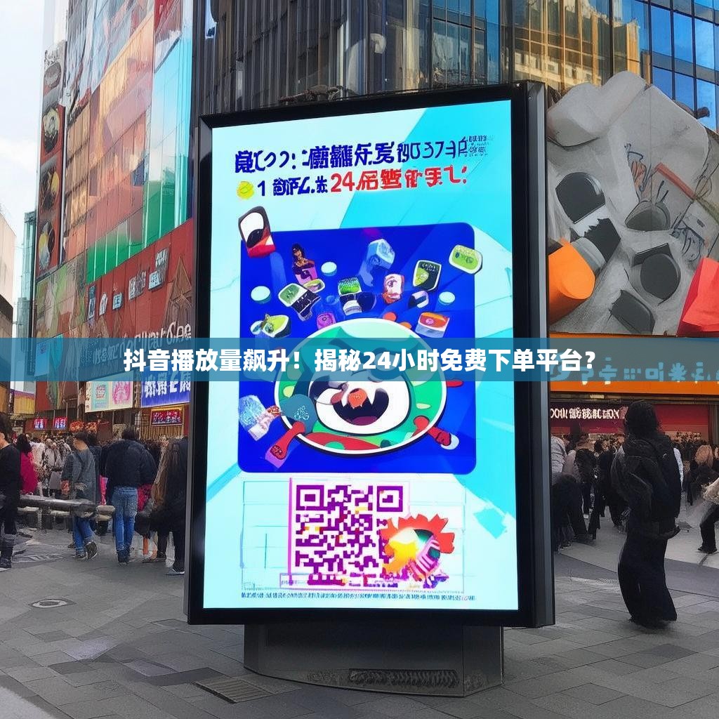 抖音播放量飙升！揭秘24小时免费下单平台？