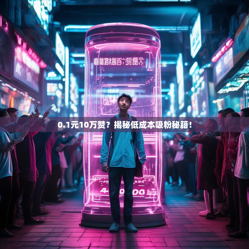 0.1元10万赞？揭秘低成本吸粉秘籍！