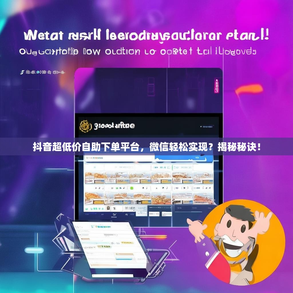 抖音超低价自助下单平台，微信轻松实现？揭秘秘诀！
