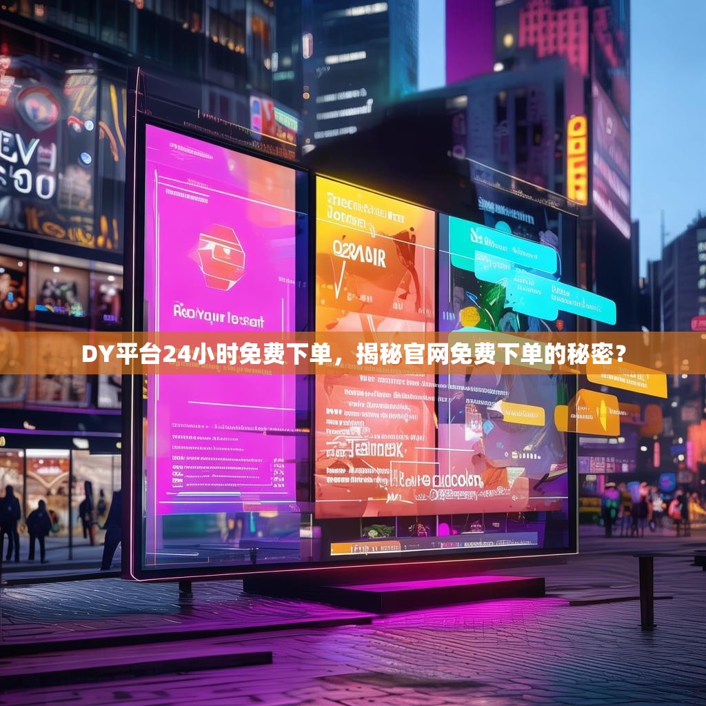 详细阅读:DY平台24小时免费下单,揭秘官网免费下单的秘密? DY平台24小时免费下单,揭秘官网免费下单的秘密?