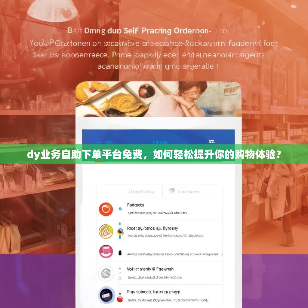 dy业务自助下单平台免费，如何轻松提升你的购物体验？